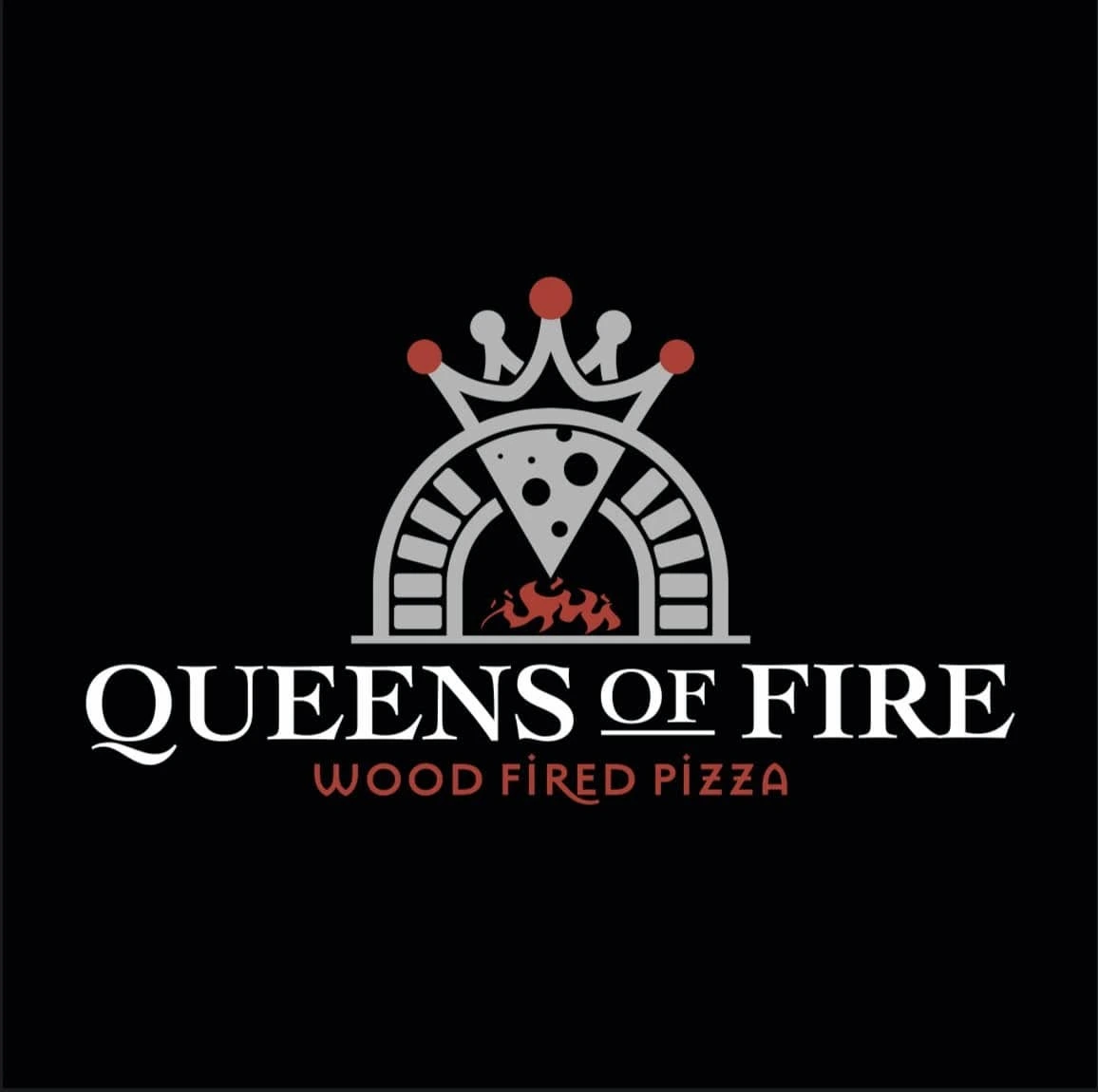Queens of Fire Pizza Logo